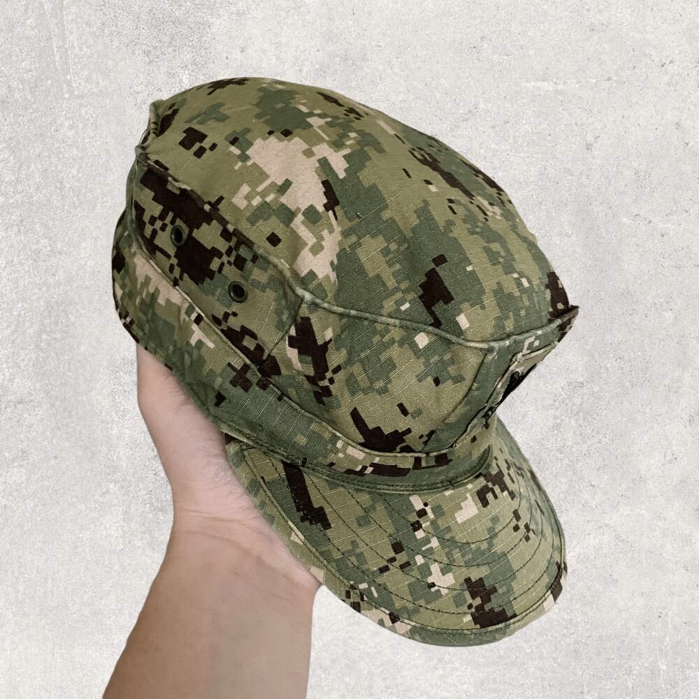 Vintage Y2K US Marines Digital Camo Hat 7 1/2 Embroidered Logo - Picture 2 of 7